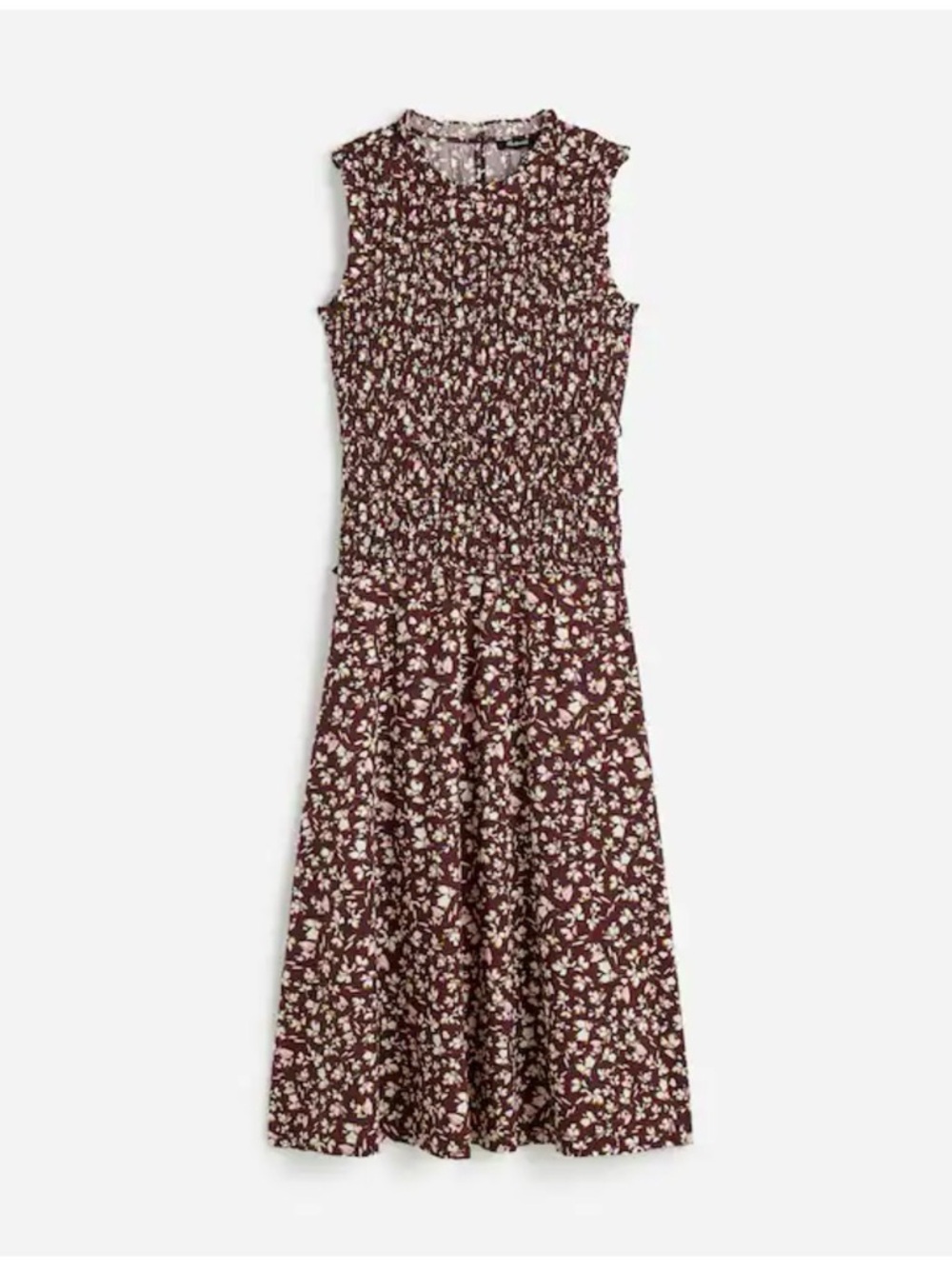 Madewell Sleeveless Brown Floral Midi Dress - Picture 15 of 15
